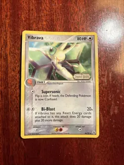 Pokemon Card - Vibrava Legend Maker 46/92 Uncommon Reverse Holo Stamped - Image 1