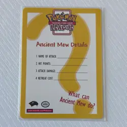 Pokemon Ancient Mew 2000 Movie Promo Holo PSA 5 Card 1 English WITH DETAIL CARD - Image 2