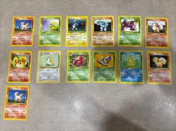 Lot of 13 Vintage Pokemon Card Lot Base Set 1+2, Team Rocket, Fossil, LP-MP - Image 1