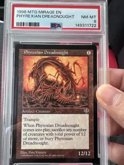 Grade 8 Phyrexian Dreadnought PSA GRADED Magic The Gathering - Image 1