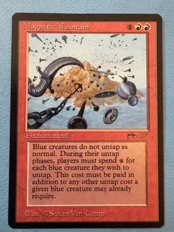 MTG Arabian Nights edition, Magnetic Mountain. 1994 Vintage Magic! - Image 1