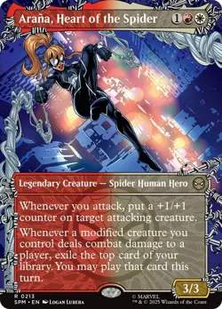 Arana, Heart of the Spider (Borderless) [Marvel's Spider-Man] Foil Near Mint - Image 1