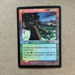 Wizards of the Coast Magic: The Gathering Yavimaya Coast Blue Green Foil Land - Image 1
