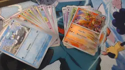Pokemon Surging Sparks 73 Card Lot – 18 Reverse Holo + 6 Holo – Mixed Bulk – Lp - Image 2