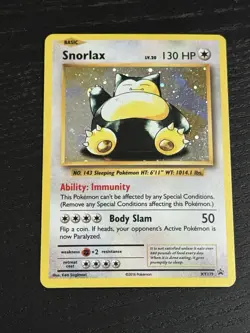 Pokemon Snorlax XY Holo Promo Card XY179 English MP - Image 1