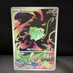 Pokemon Bulbasaur Miscellaneous 133/132 Illustration Rare Stamped Holo HP 80 - Image 1