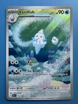 🔥 Vanillish 112/086 Sv: White Flare Holo Illustration Rare Near Mint Pokemon 🔥 - Image 1