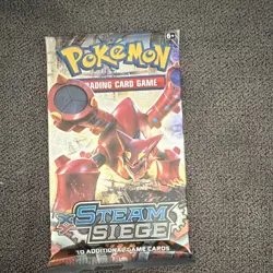Pokemon TCG XY Steam Siege Booster Pack 10 Cards English Volcanion - Image 1