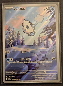 Vanillite Holo Illustration Rare SV: White Flare 111/086 NM Pokemon TCG - Image 1