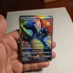 Charizard GX Hidden Fates Holo Full Art Ultra Rare Card SV49/SV94 Pokemon TCG - Image 2