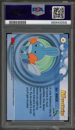 Pokemon Topps Mudkip Advanced Foil #58 PSA 10 Gem Mint - Image 2