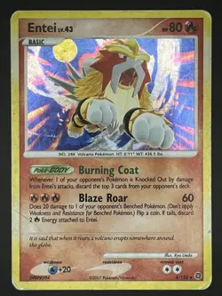 Pokemon Entei Secret Wonders 4/132 Holo Rare - Image 1