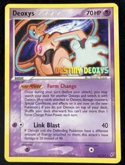 Deoxys 16/107 Destiny Deoxys Promo Pokemon Stamped - LP - Image 1