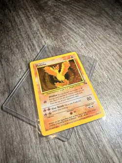 Moltres 12/62 - Holo Rare - Fossil Set - 1999 Pokemon WotC Vintage - NM-LP - Image 2
