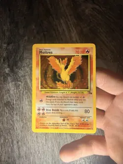 Moltres 12/62 - Holo Rare - Fossil Set - 1999 Pokemon WotC Vintage - NM-LP - Image 3