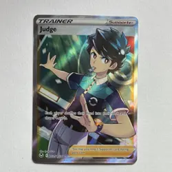 Pokemon Judge TG25/TG30 Silver Tempest Trainer Full Art Holo Ultra Rare - Image 2