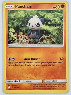 Pancham 81/181 Pokemon - Sun & Moon Team Up MP - Image 1
