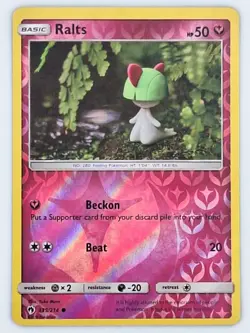 Ralts 139/214 Pokemon - Reverse Holo Sun & Moon Lost Thunder MP - Image 1