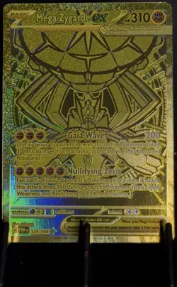 Pokemon Perfect Order Mega Zygarde EX Gold Mega Hyper Rare 124/88 MINT! - Image 1
