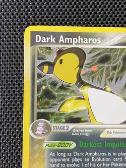 Pokemon Dark Ampharos Swirl Holo Team Rocket Returns 2/109 LP+ - Image 3