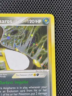 Pokemon Dark Ampharos Swirl Holo Team Rocket Returns 2/109 LP+ - Image 4