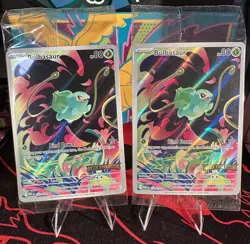 2025 Pokemon TCG Mega Evolution BULBASAUR 133/132 SEALED STAMPED PROMO LOT OF 2 - Image 1