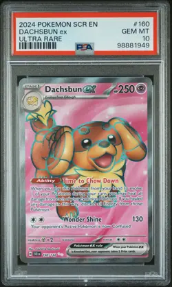 Dachsbun EX 160/142 Ultra Rare Scr En-stellar Crown Pokemon PSA 10 *949 - Image 1