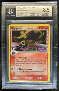 2006 Pokemon EX Holon Phantoms Rayquaza Delta Species Reverse #26/110 BGS 8.5 - Image 1