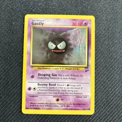 Pokemon TCG Base Set 2 Gastly Card 75/130 Near Mint Condition - Pack fresh - Image 1