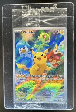 2022 Pokemon SV Black Star Promos Pikachu Sealed Full Art #027 - Image 1