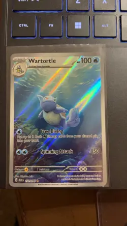 Pokemon Wartortle 171/165 Scarlet & Violet 151 Illustration Rare Holo 100 HP - Image 1