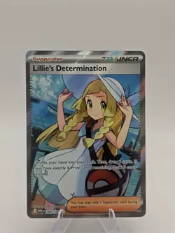 Lillie's Determination 169/132 Full Art Secret Rare Holo NM Pokemon TCG English - Image 1