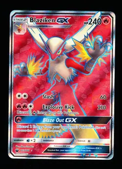 * * 1x Blaziken GX Full Art 153/168 x1 * * Celestial Storm Pokemon Unplayed NM - Image 1