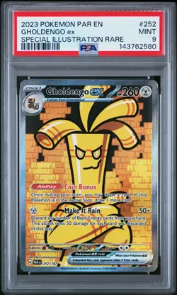 Gholdengo EX 252/182 Special Illustration Rare Pokemon PSA 9 *580 - Image 1