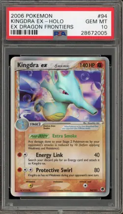 Pokemon Kingdra ex EX Dragon Holo Ultra Rare #92 PSA 10 Gem Mint - Image 1