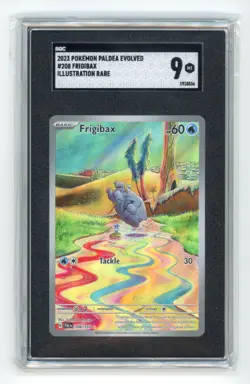 Pokemon SV02: Paldea Evolved #208/193 Frigibax Illustration Rare SGC 9 - Image 1