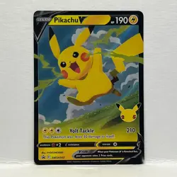 2021 Pokemon Pikachu V SWSH143 Sword & Shield Celebrations Promo - Image 1