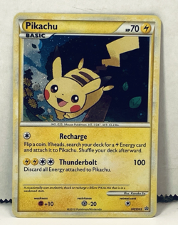2010 Pokemon TCG Black Star Promo Pikachu #HGSS03 single MP card - Image 1