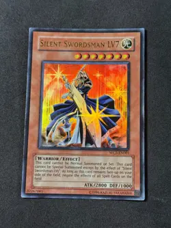 Yugioh Silent Swordsman LV7 WC5-EN001 Ultra Rare Promo MP - Image 1