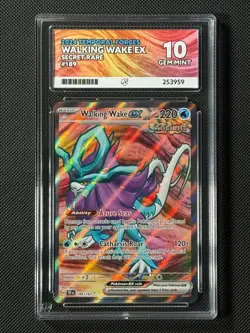 ACE 10 Walking Wake ex 189/162 Pokemon Card Sv05: Temporal Forces Holo GEM MINT - Image 1