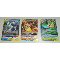 Pokemon Chinese 3 Card Charizard Blastoise Venusaur Sun&Moon RR Holo NM IN STOCK - Image 1