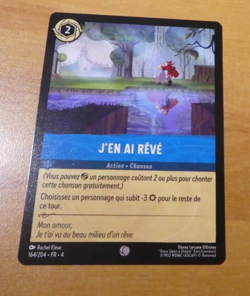 LORCANA TRADING CARD DISNEY CHAPITRE 4 CARTE J'EN AI REVE 164/204 FR TCG NM - Image 1