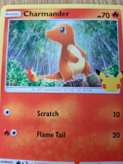 POKEMON CARD CHARMANDER 9/25 NO 004 LIZARD POKEMON TCG CCG - Image 1