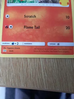 POKEMON CARD CHARMANDER 9/25 NO 004 LIZARD POKEMON TCG CCG - Image 3