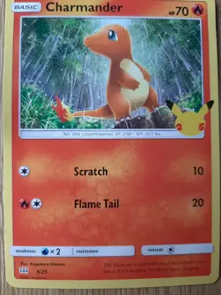 POKEMON CARD CHARMANDER 9/25 NO 004 LIZARD POKEMON TCG CCG - Image 4