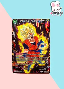 Dragon Ball Trading Card - SS Son Goku, Berserk Instincts BT20-121 SR Foil Karte - Image 1