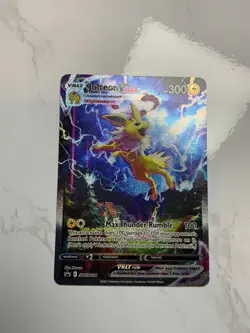 Pokemon TCG Jolteon VMAX SWSH184 Black Star Promo Alt Art Card LP - Image 1