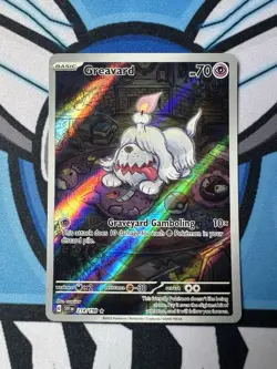 Greavard 214/198 Scarlet And Violet Base Set Illustration Rare Pokemon Card - Image 1