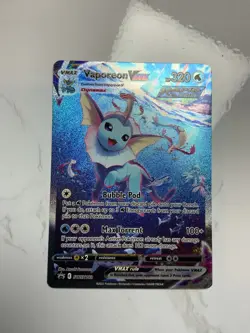Pokemon TCG Vaporeon VMAX SWSH182 Black Star Promo Alt Art Card NM - Image 1