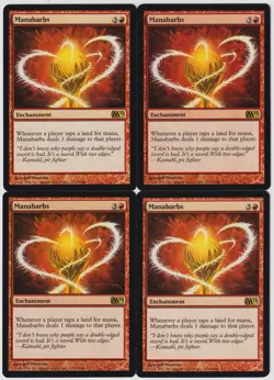 MTG 4X Manabarbs X4 Core Set 2012 (M12) Magic - LP/NM - Image 1